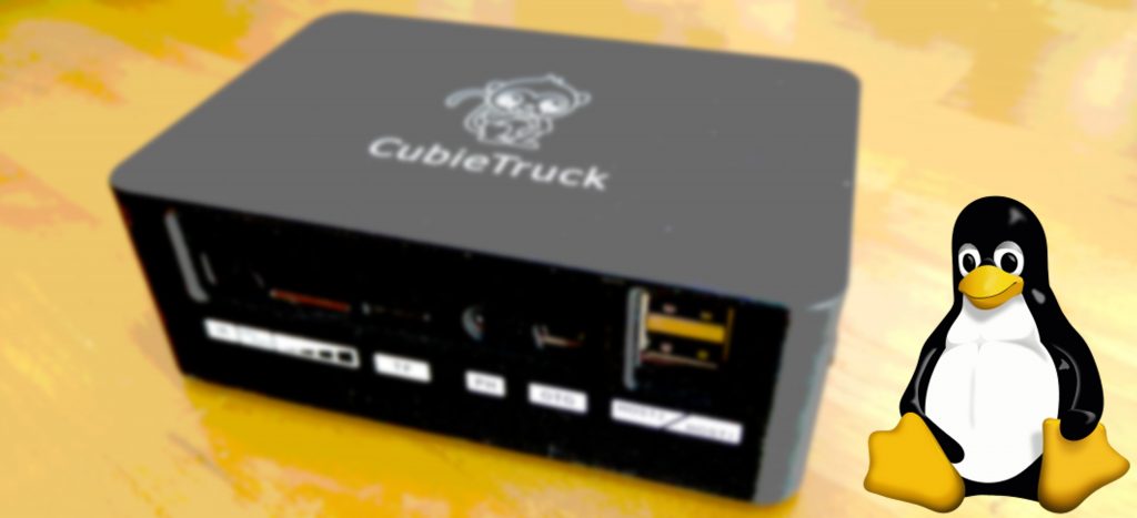 Cubietruck picture with Tux